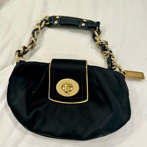 Vintage Black and Gold Coach Purse